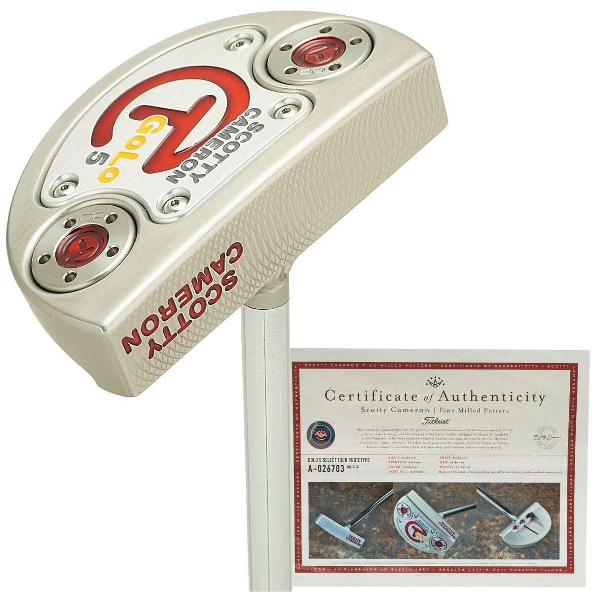 スコッティキャメロン ツアーパター GOLO S5 WhiteEngraves - メルカリ