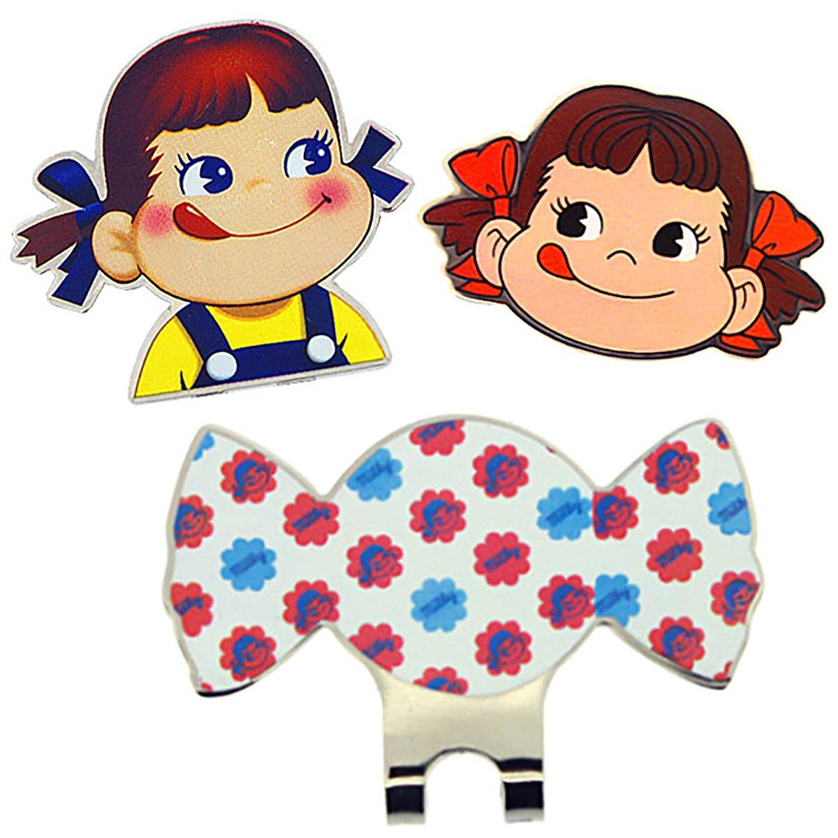 ホクシン交易 不二家 ペコちゃん クリップマーカー＆台座 3点