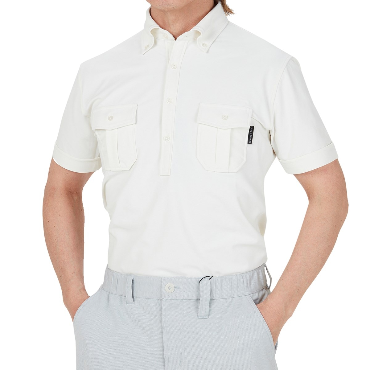 美品 G/FORE クールマックス鹿の子 ボタンダウン 半袖 ポロシャツ ゴルフ 美品 G/FORE クールマックス鹿の子 ボタンダウン 半袖