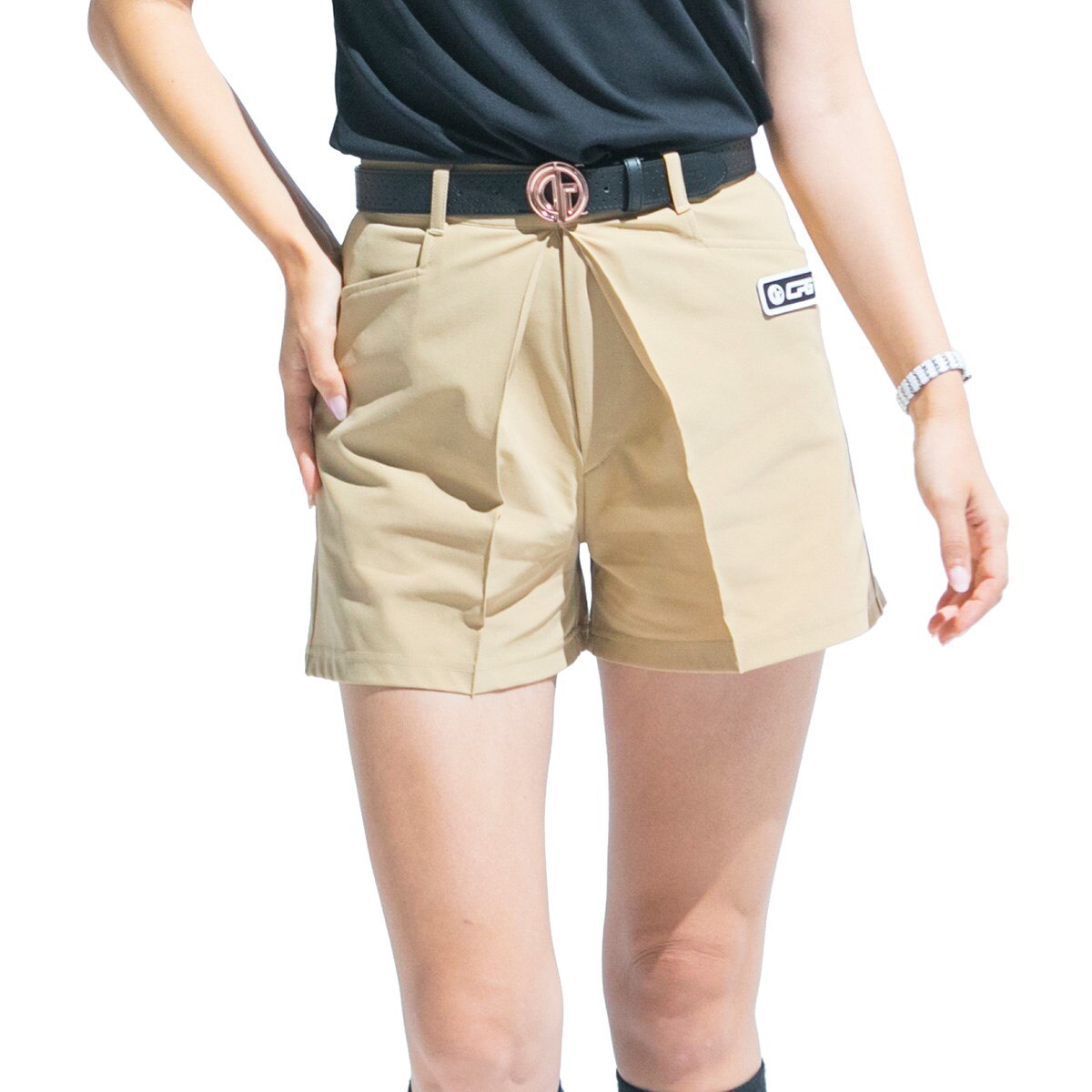 CPG ゴルフパンツ L CPGゴルフ(CPG GOLF) 2WAYストレッチセンタープレスパンツ WOMEN