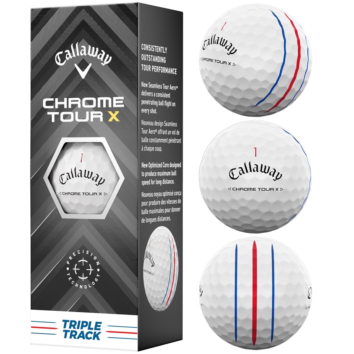 CHROME TOUR X 24 トリプル・トラック ボール 1スリーブ(ボール