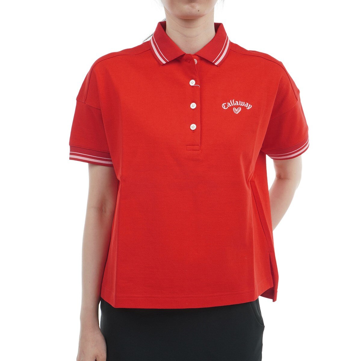 キャロウェイ タグ付き 半袖ポロシャツ 赤