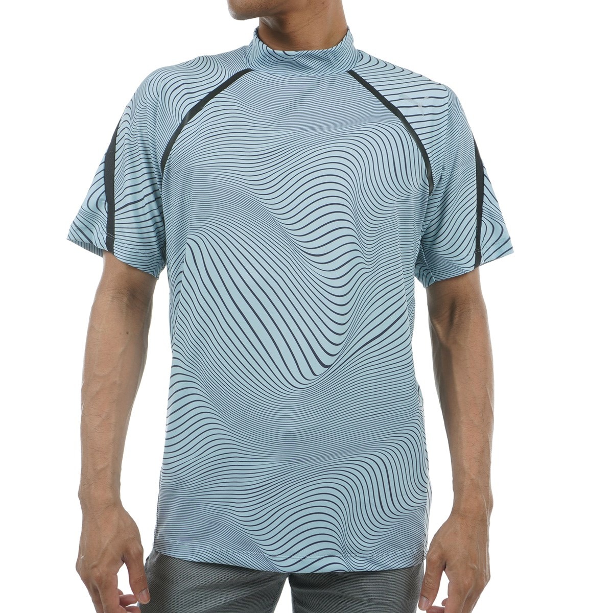 PUMA プーマ ゴルフ ストレッチ スローガン ロゴ モックネック