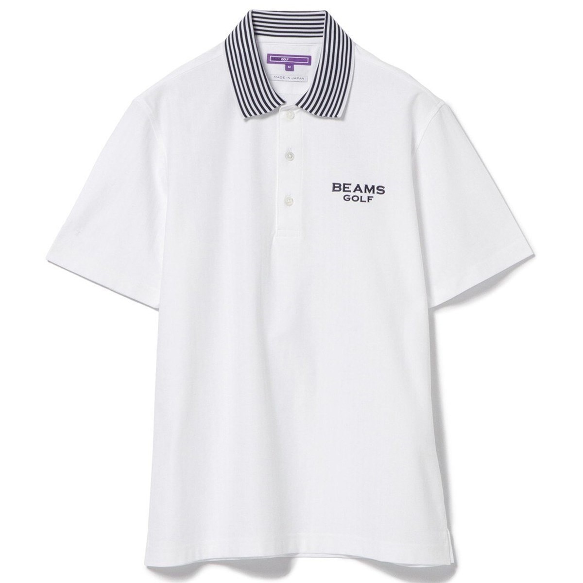 サイズ：M BEAMS GOLF ビームスゴルフ  半袖ポロシャツ  ホワイト系 [240101418763] ゴルフウェア メンズ ストスト サイズ：M BEAMS GOLF ビームスゴルフ 半袖ポロシャツ ホワイト