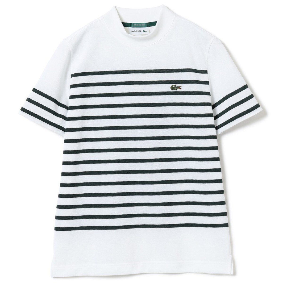 Lacoste for BEAMS GOLF 別注 ボーダー モックネックシャツ レディス(半袖シャツ・ポロシャツ)|BEAMS GOLF  ORANGE LABEL(ビームスゴルフ) 83030061462の通販 - GDOゴルフショップ(0000738252)