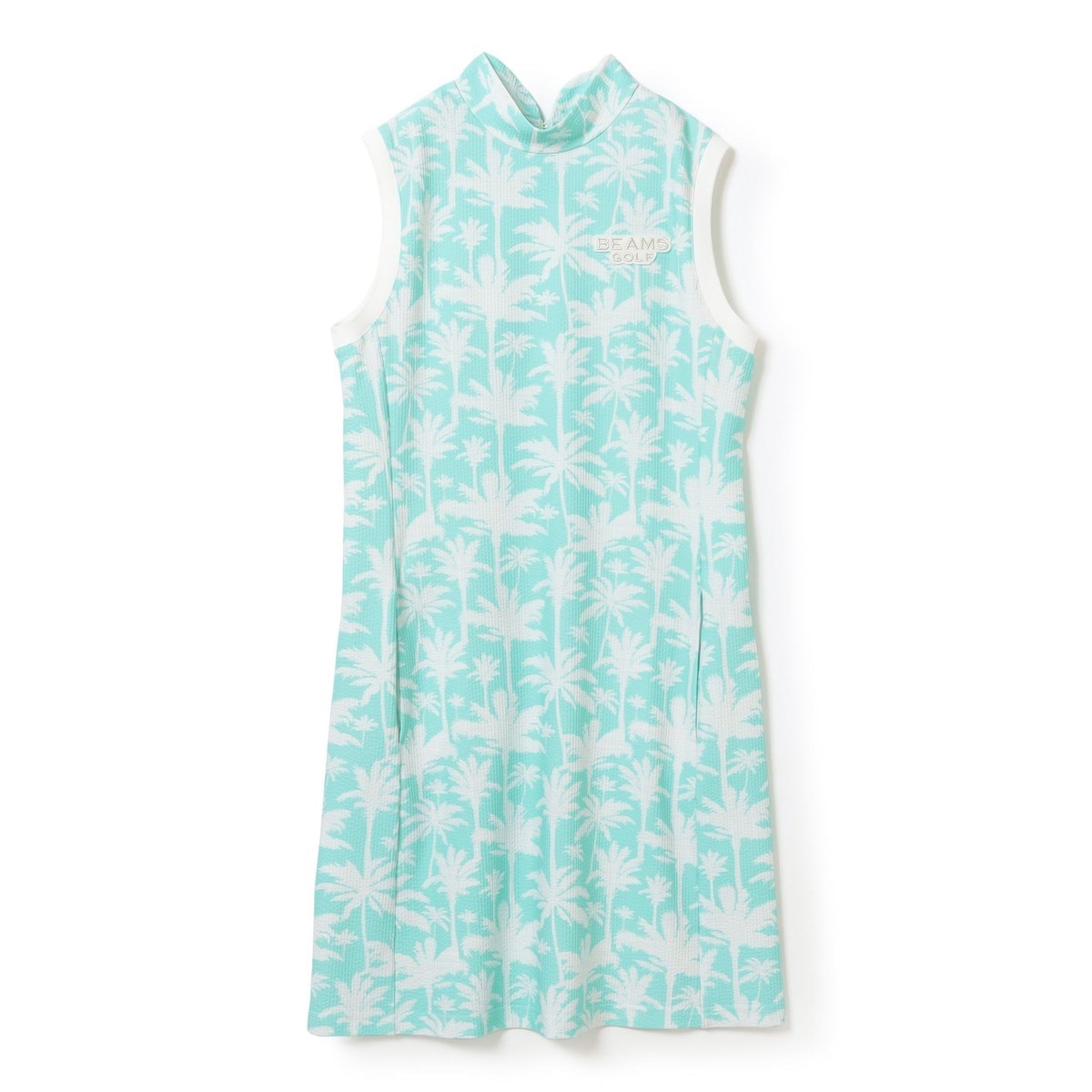 BEAMS GOLF PURPLE LABEL パームツリー ノースリーブ ワンピース