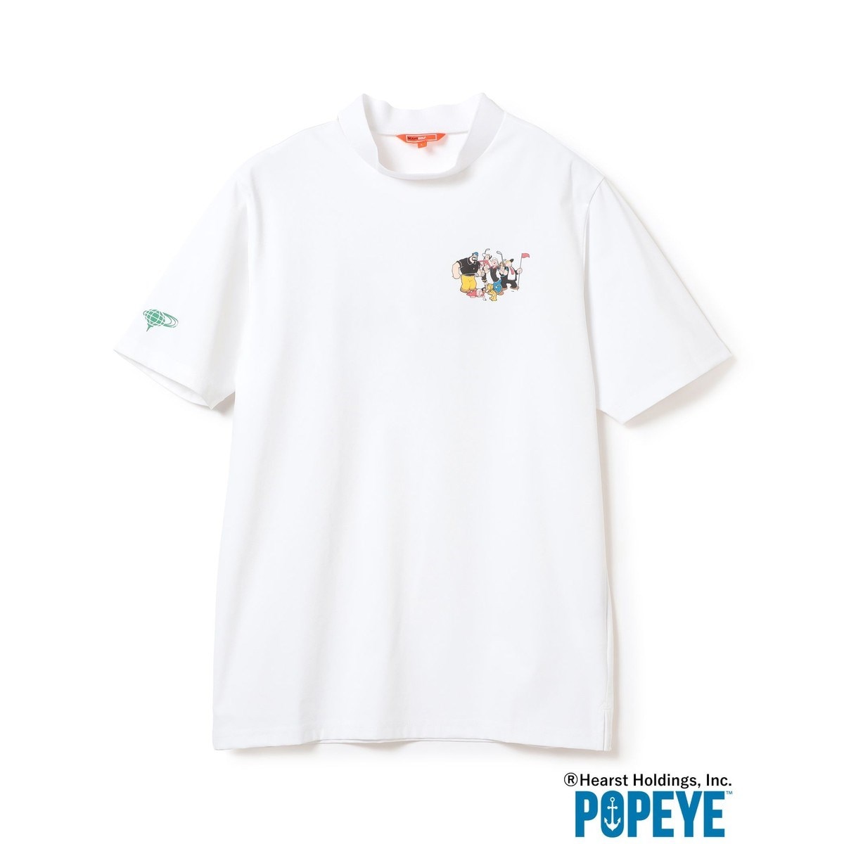送料無料ライン対応ショップ限定キャンペーン BEAMS GOLF POPEYE(TM)モックネックシャツ(半袖シャツ メンズウェア