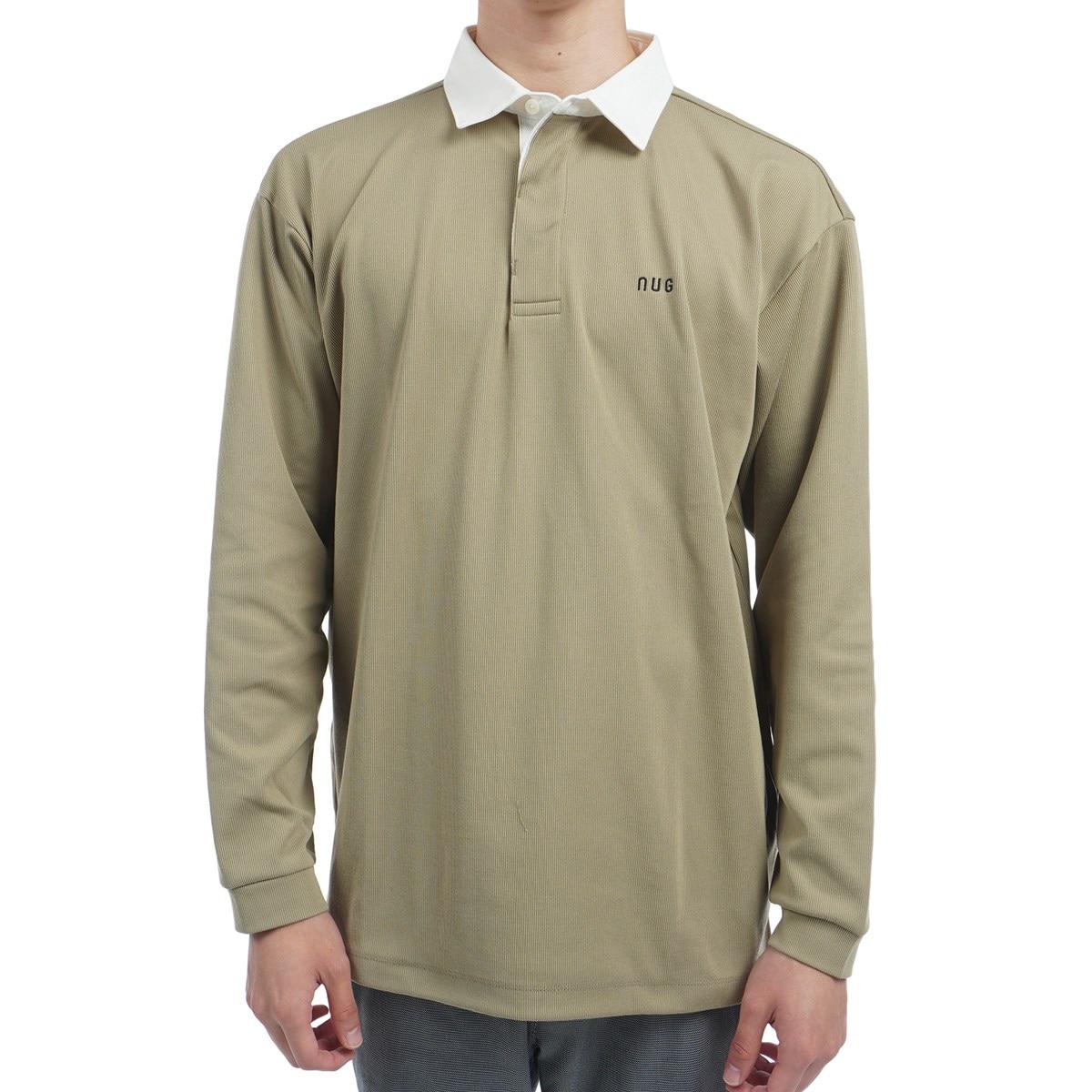 PXG ベージュ 長袖ポロシャツ 0000749622_p01_01.jpg