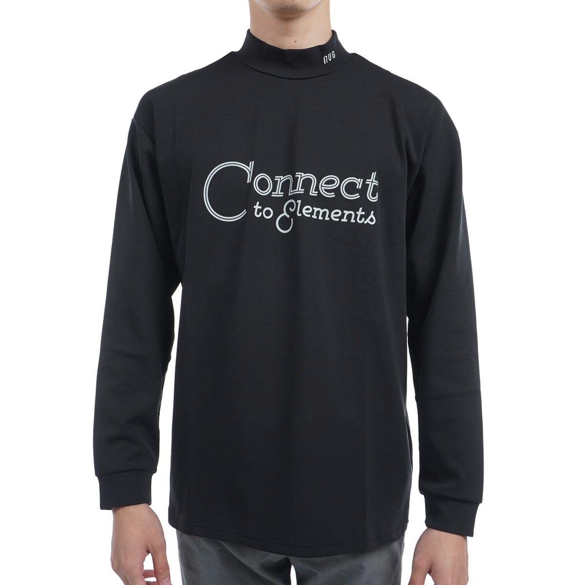 セール・アウトレット】プリントモックネック長袖シャツ(長袖シャツ