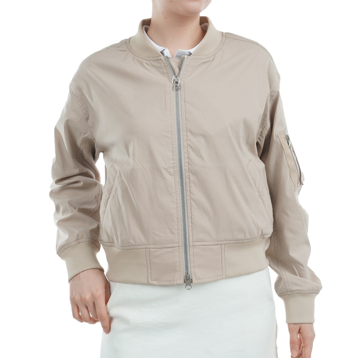 セール・アウトレット】ストレッチ MA-1 ジャケット レディス(アウター セール・アウトレット】ストレッチ MA-1 ジャケット レディス(アウター