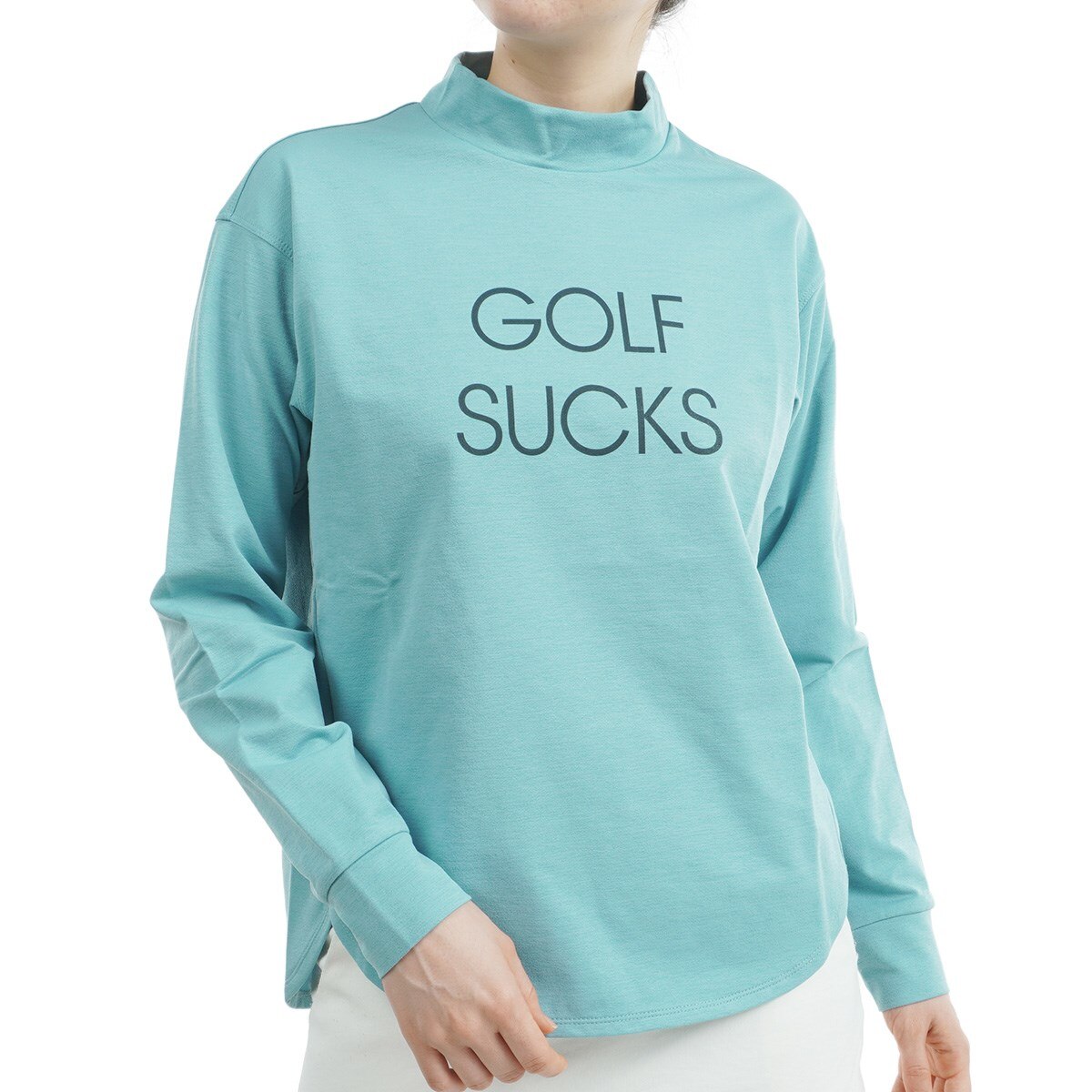 セール・アウトレット】モックネック長袖Tシャツ レディス(長袖