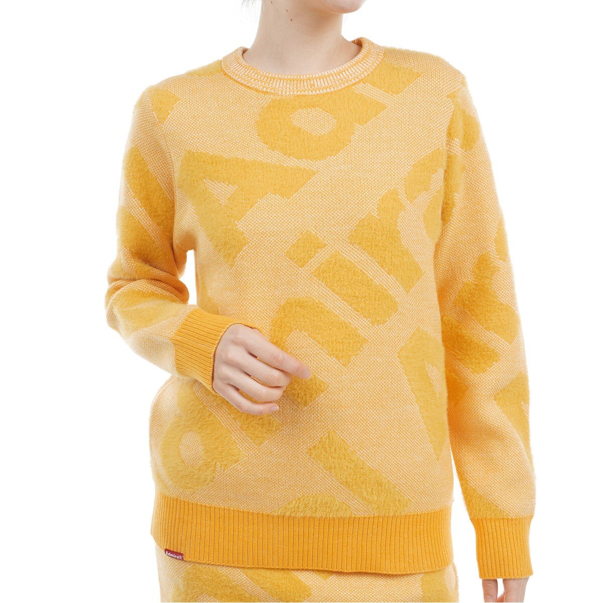 セール・アウトレット】フェザーロゴ ツイーディークルーセーター