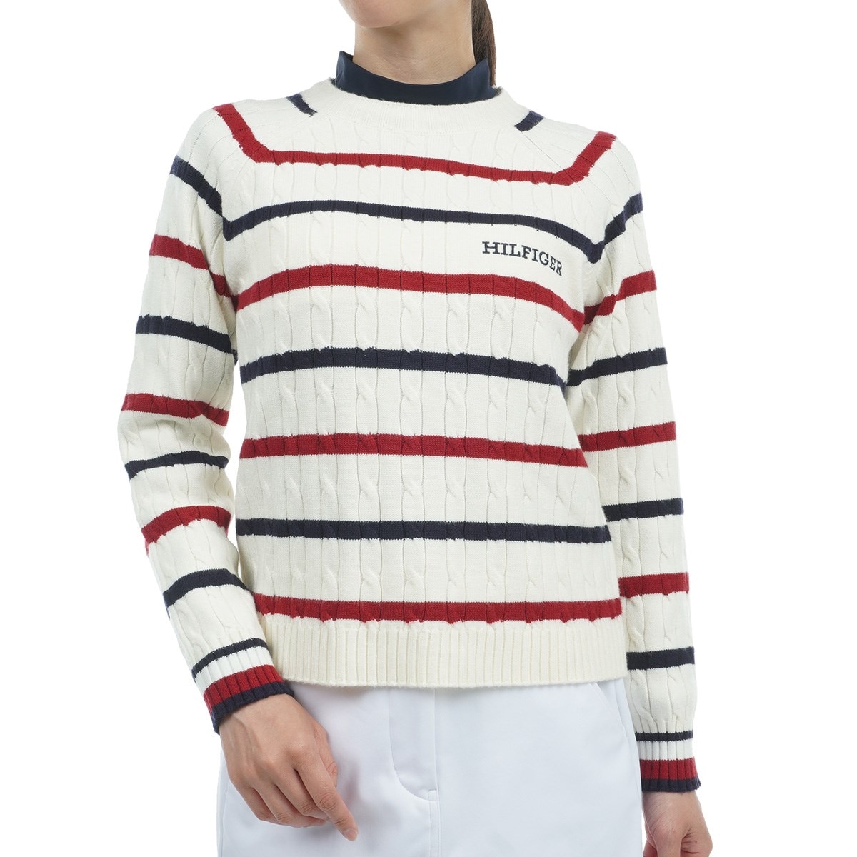 トミーヒルフィガーゴルフ　M ニットセーター　トレーナー　レディース　チェック TOMMY HILFIGER GOLF トミー ヒルフィガーゴルフ ニット