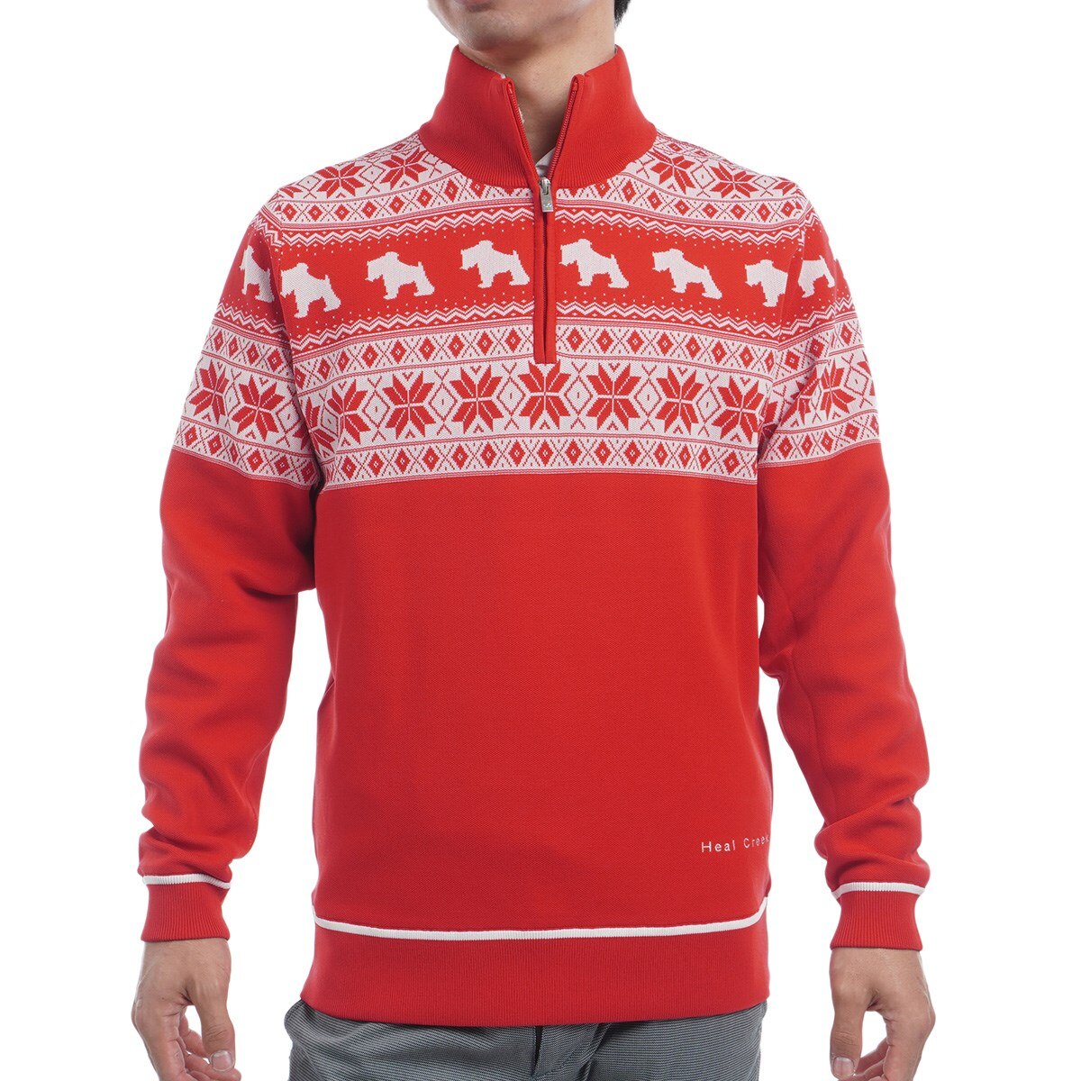 ヒールクリーク　Heal Creek　ノルディック ジャカードセーター セール・アウトレット】ノルディック ジャカードセーター(中間着