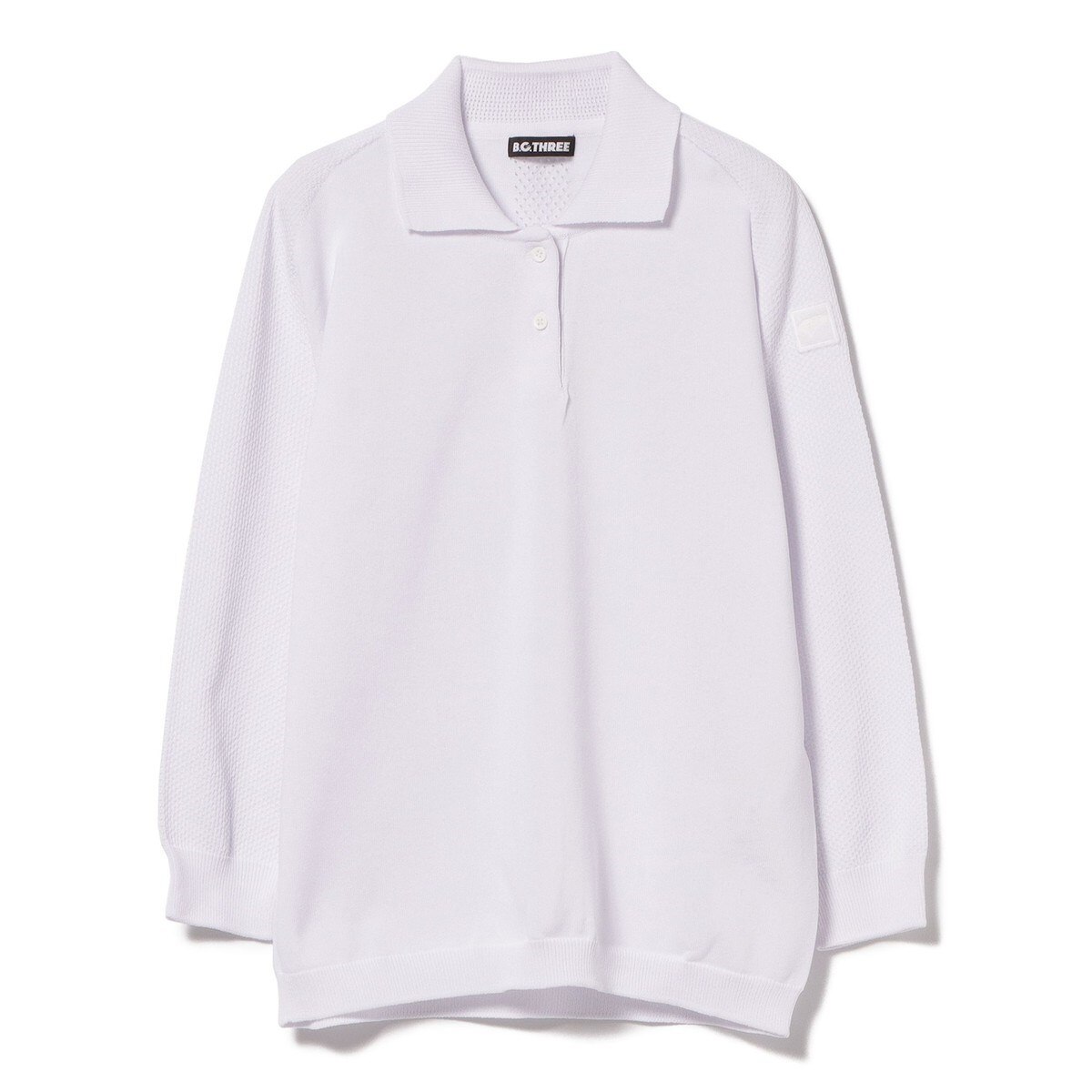 ポロシャツ 長袖 ホワイト L BEAMS GOLF 82120009444_C_1.jpg