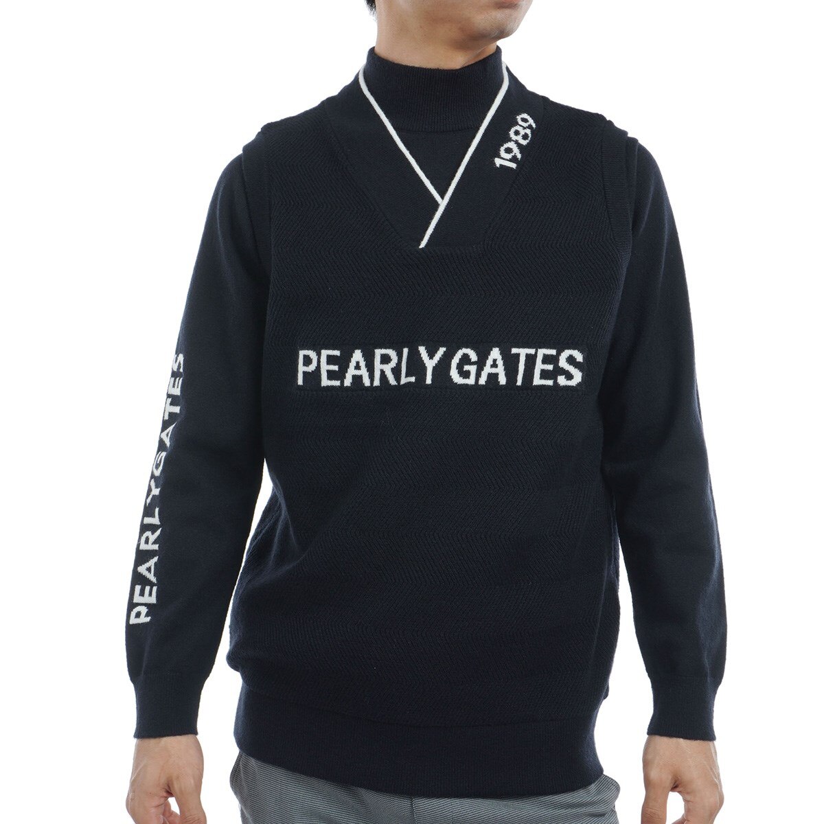 PEARLY GATES PG PRO 1989 セーター L 黒 PEARLY GATES PG PRO 1989 セーター L 黒