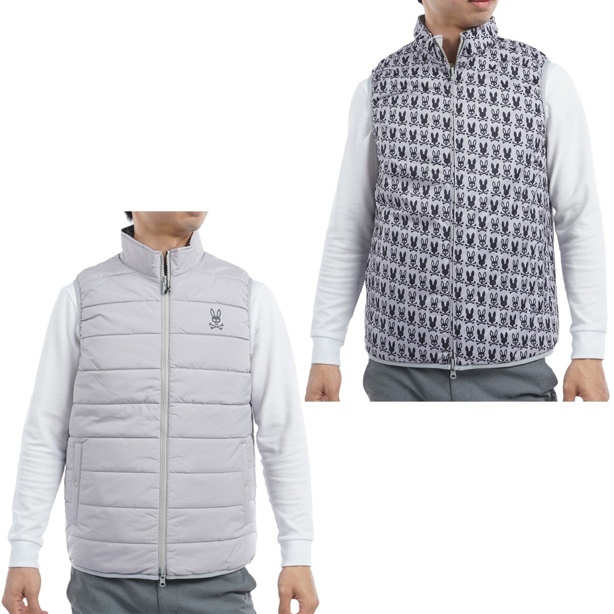 値下げ❗️NO COFFEE ✖️CLUBHOUSE ベスト　リバーシブル セール・アウトレット】ストレッチタフタ リバーシブルベスト