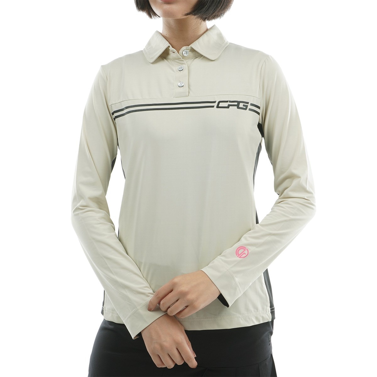 CPG GOLFブラック 長袖ポロシャツ サイズ2