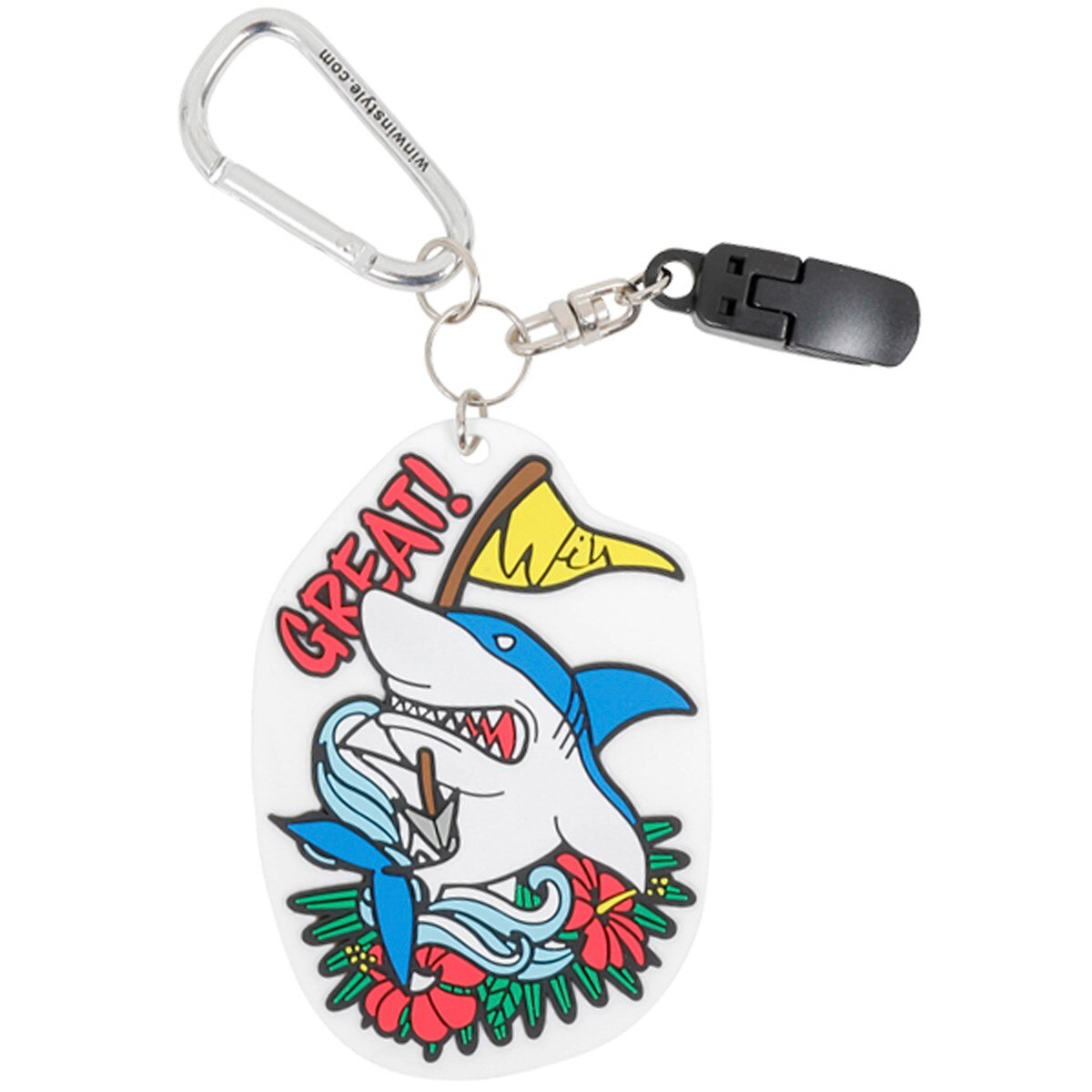 ウィンウィンスタイル ドライバー用ヘッドカバー ALOHA WINWIN HAPPY 460cc対応 HCP-012 WINWIN STYLE[35018] 中古 ウィンウィンスタイル WINWIN STYLE ヘッドカバー 白 ホワイト