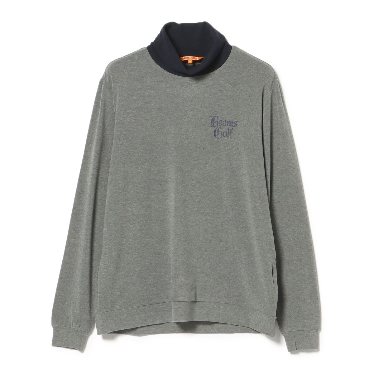 ビームスゴルフ モックネックシャツ 長袖 ORANGE LABEL バイカラー