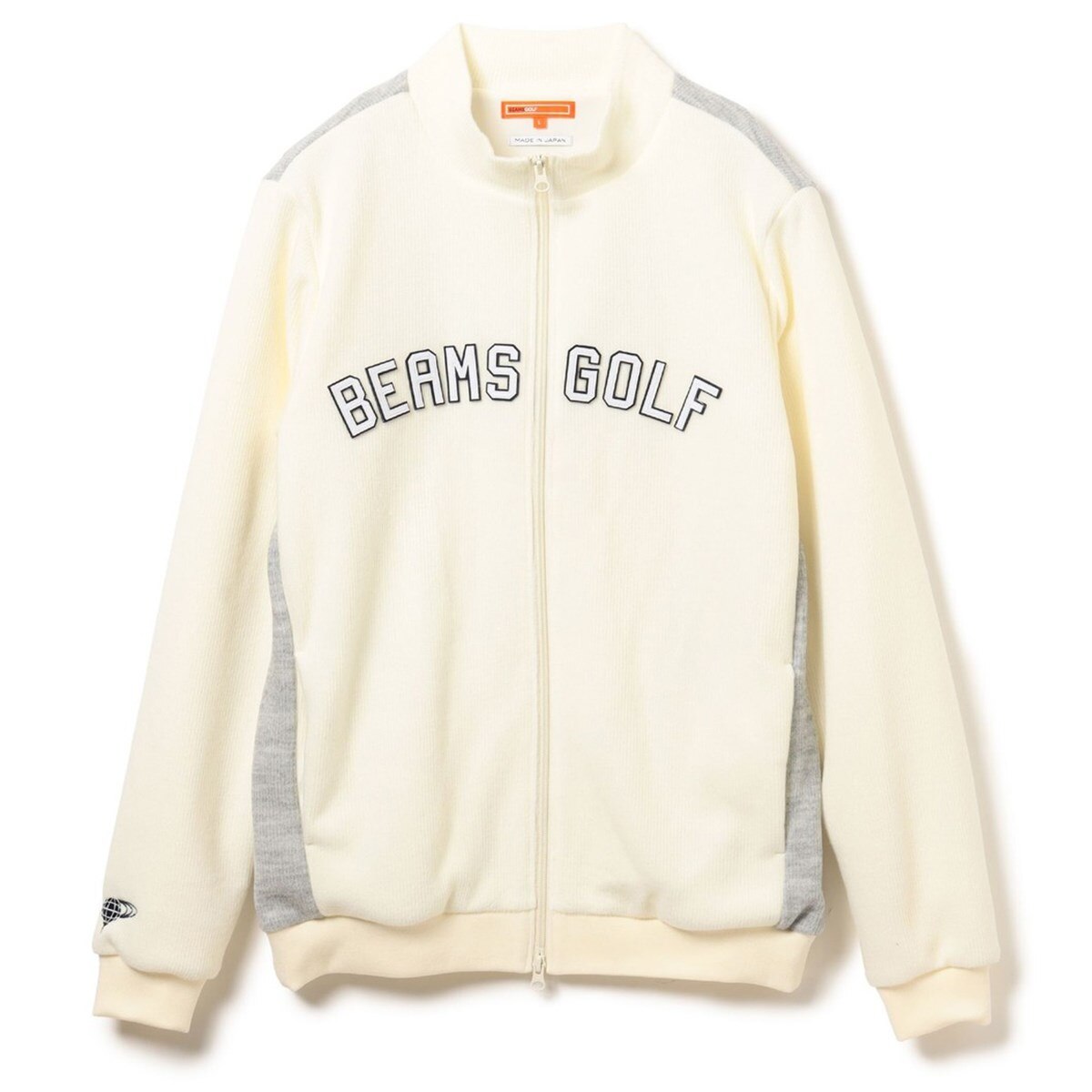 ビームスゴルフ 2WAY 中綿 ジップジャケット ホワイト L キルティング