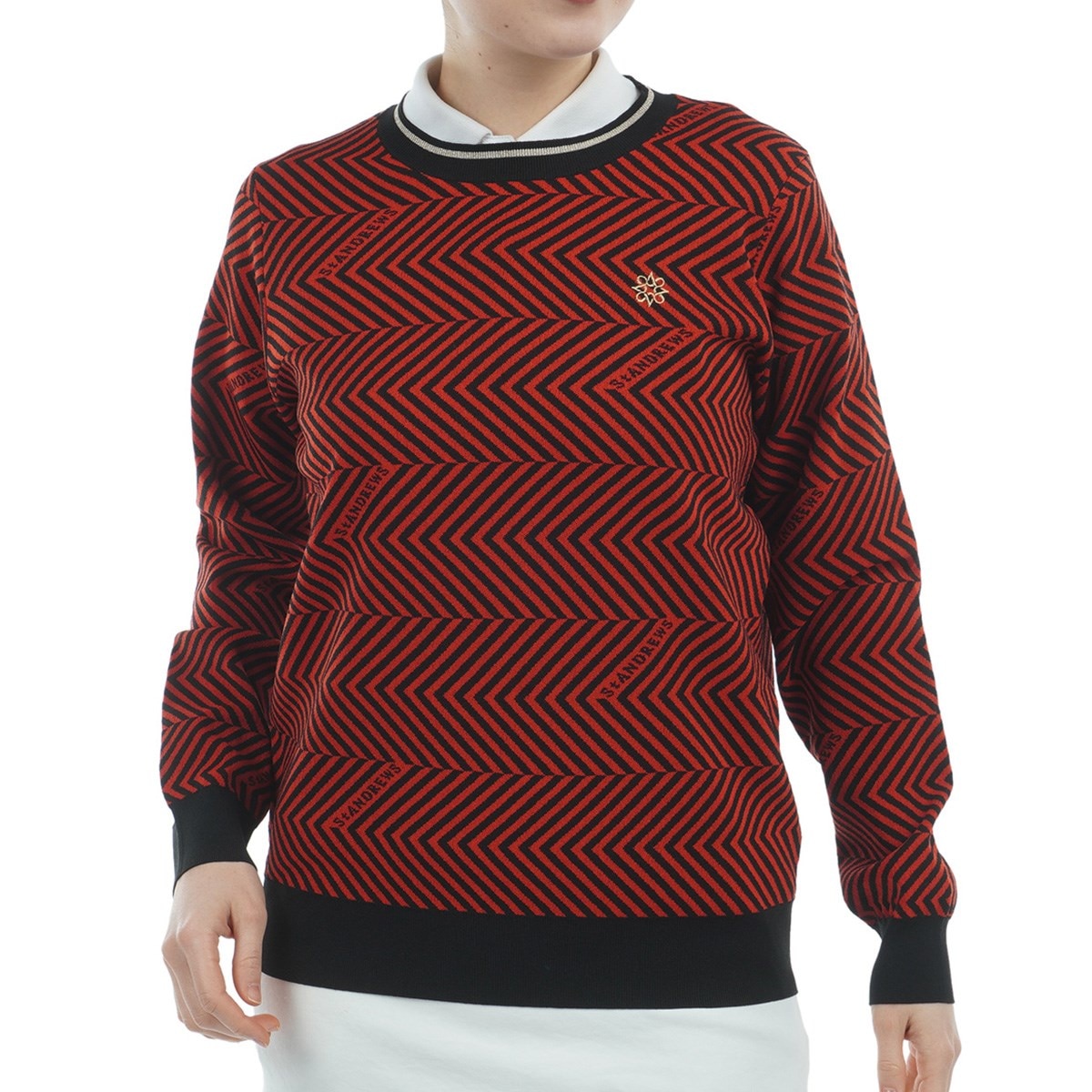 セール・アウトレット】ジグザグ柄 ダブルジャカード プル