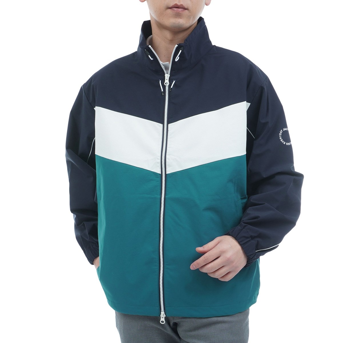 セール・アウトレット】メッシュボンディング ジップアップブルゾン