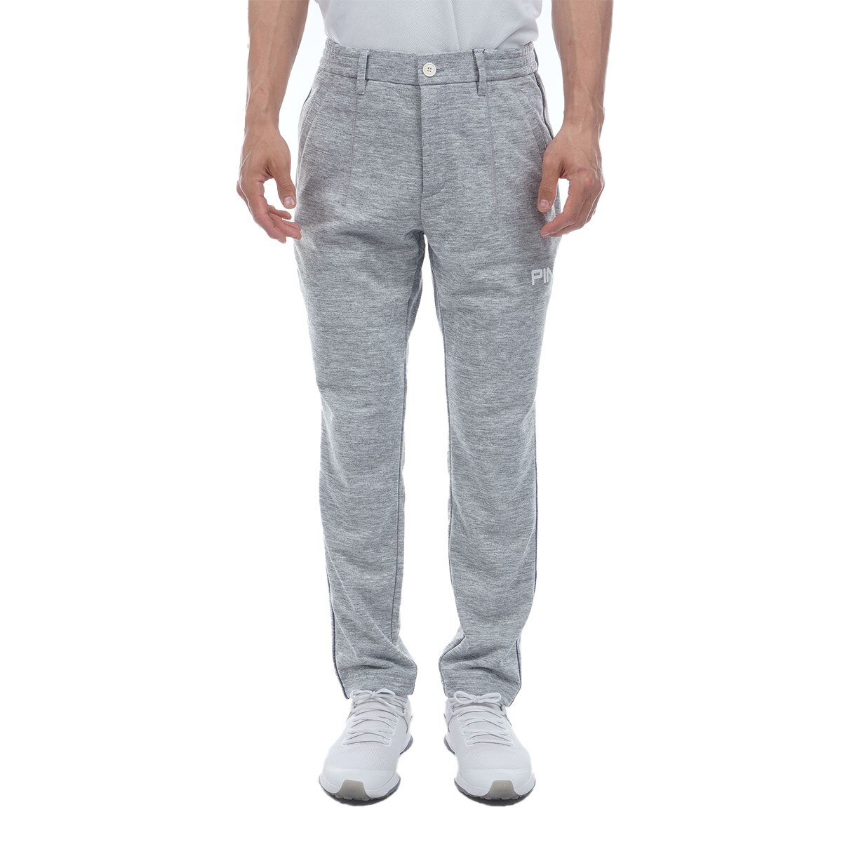 ★美品 Lサイズ★ PING パンツ GOLF ゴルフ ロゴ総柄 裏起毛 グレー 61rnihksGQL.jpg