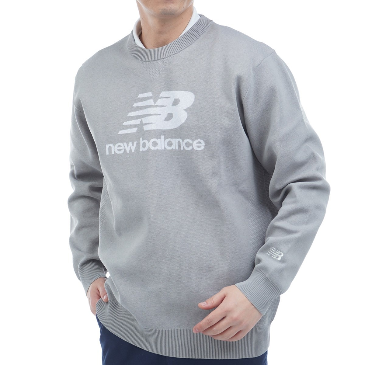 New Balance - 【new balance／NB】ストレッチ ロゴ総柄 クルーネックニットセーター 楽天市場】ニューバランス（セーター｜メンズウェア）：ウェア