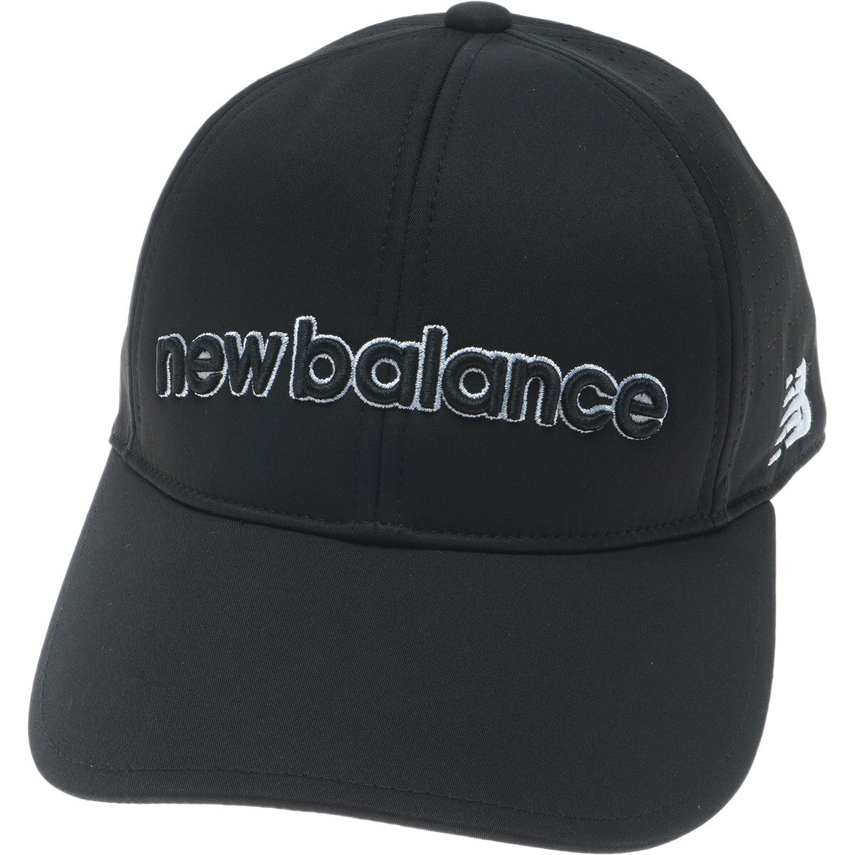 超美品 PD ブラック ナイロンキャップ シックスパネルキャップ(【男性】キャップ)|New Balance