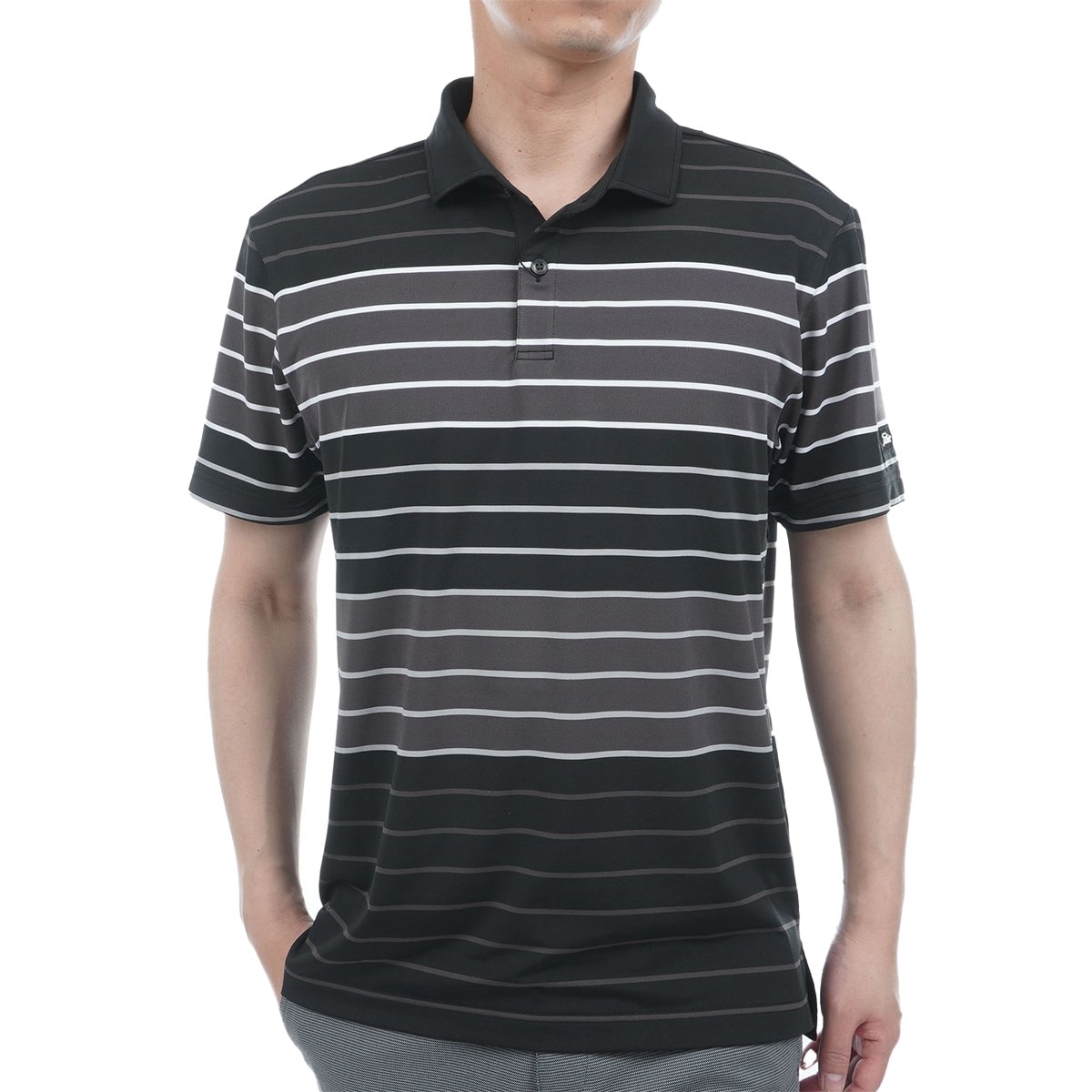 (新品/L) 2025年 Titleist ポロシャツ トーナルストライプ ストレッチ トーナルストライプ 先染め半袖ポロシャツ(半袖