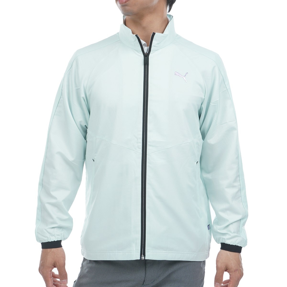 PUMA GOLF メリノウール フルジップジャケット L PF テックライン ストレッチ ウインドブロック フルジップ