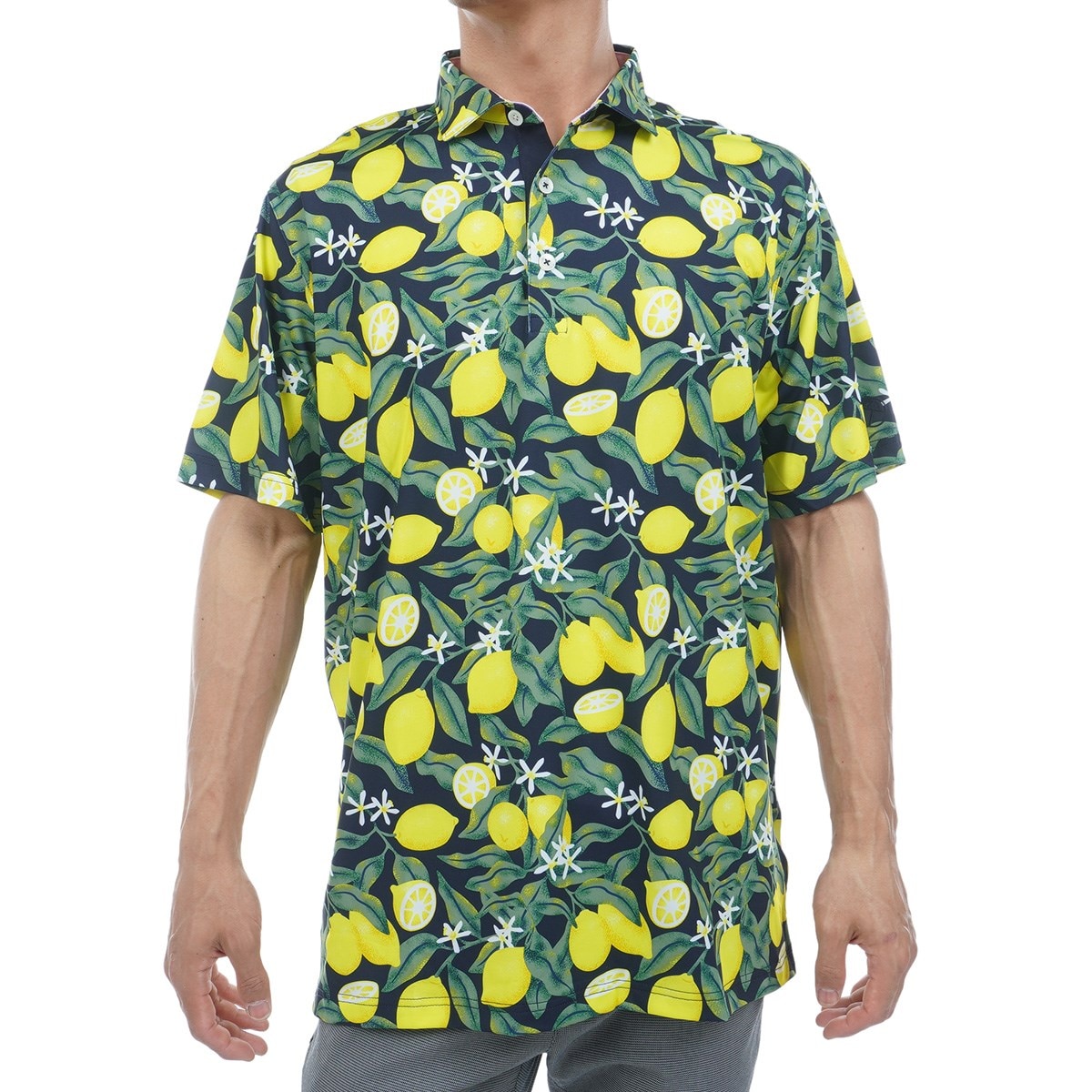 PUMA×AP ストレッチ LEMON BRANCH 半袖ポロシャツ(半袖シャツ