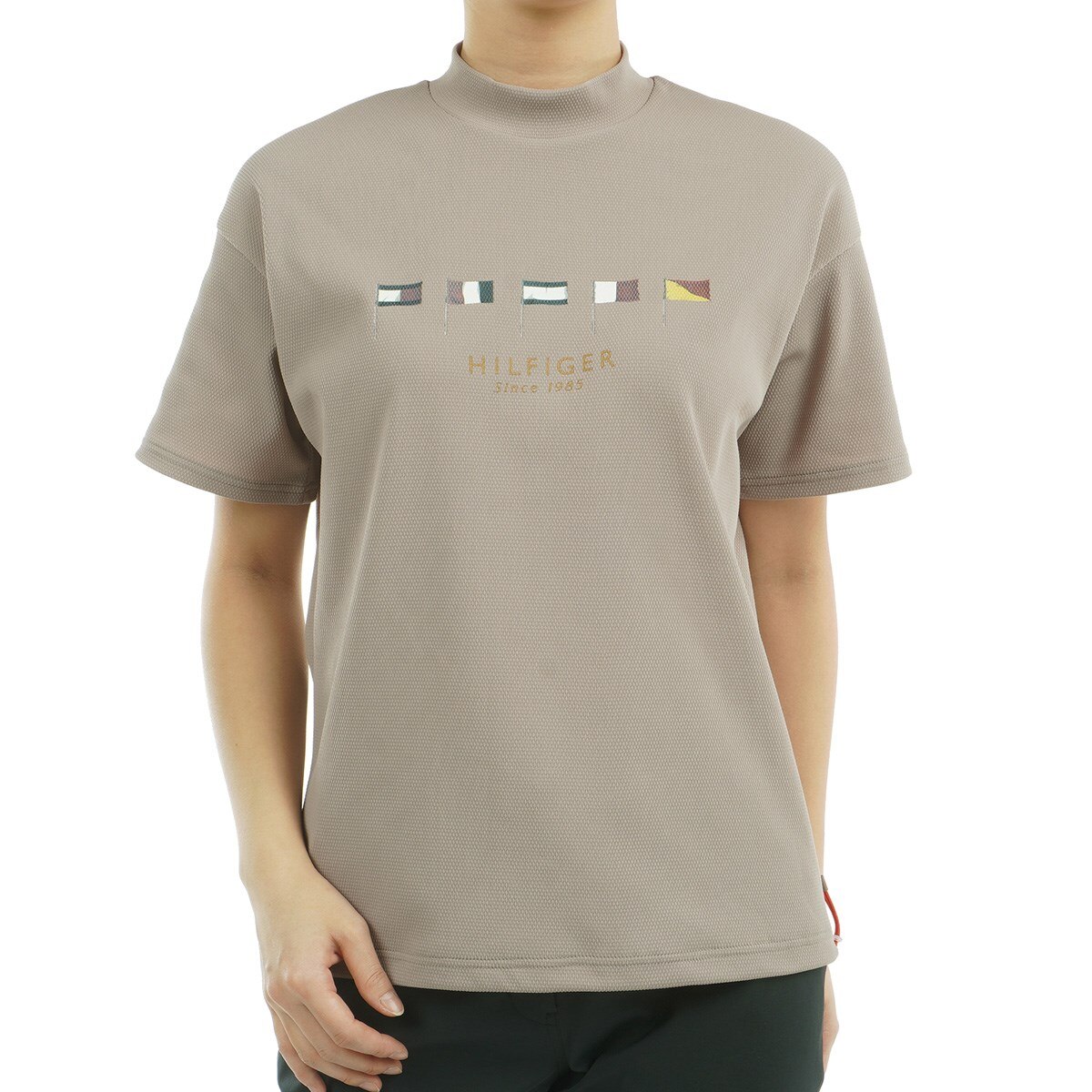 マルチフラッグ リラックスモックネック半袖シャツ レディス(半袖