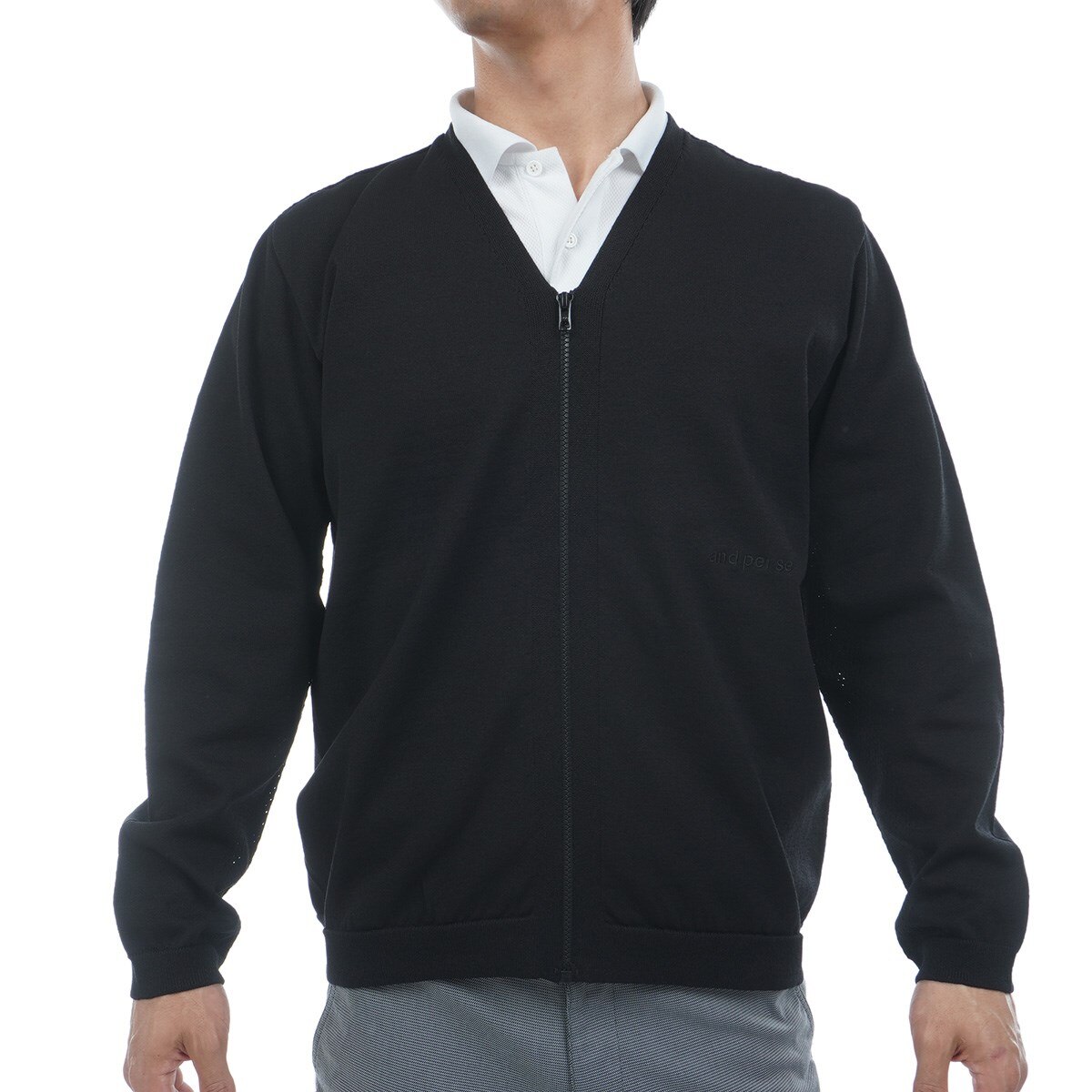 アンパスィ　and per se & GOLF　ペーパーファイバーニット ラウンジカーディガン ペーパーファイバーニット ラウンジカーディガン(中間着(セーター