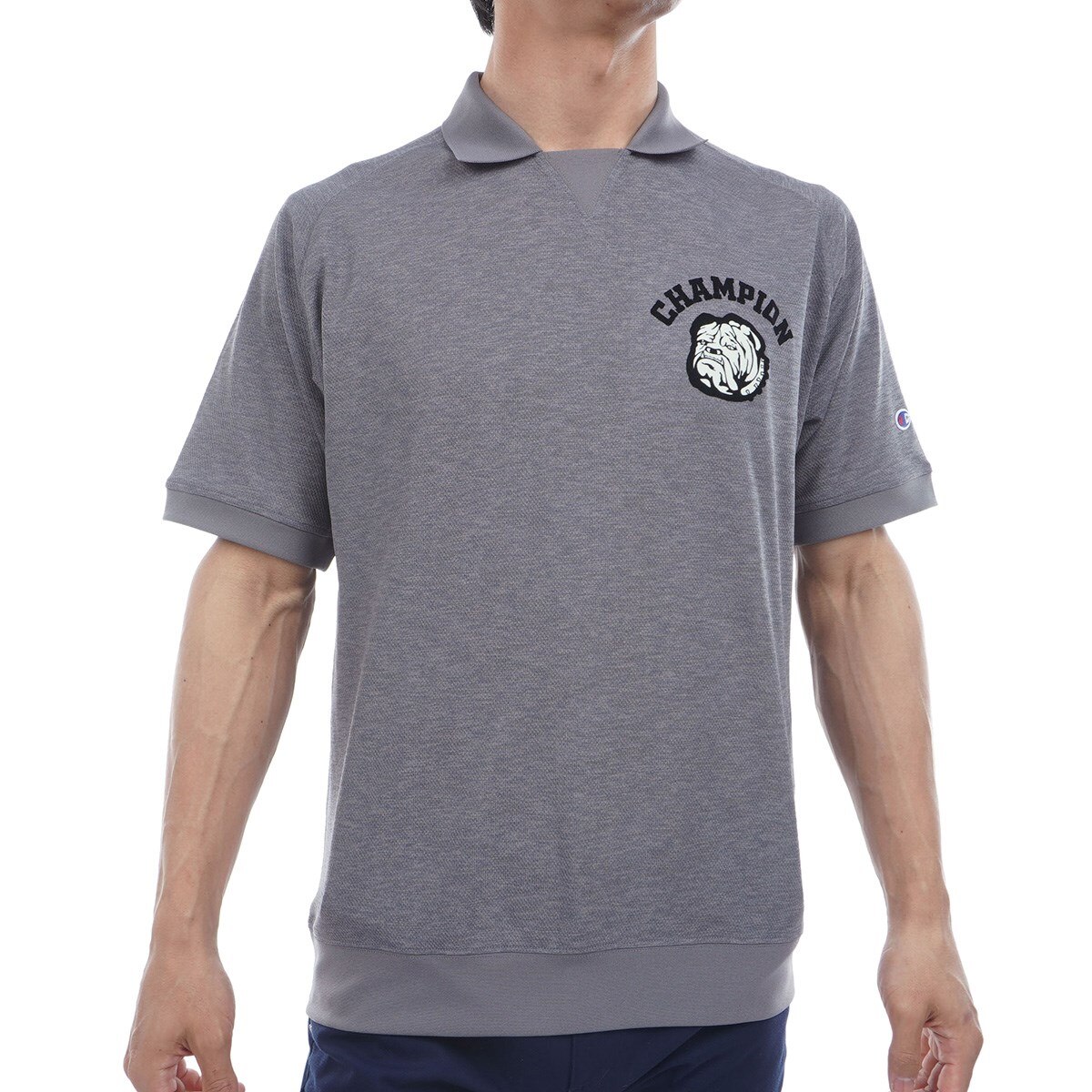 CLUBHAUS/クラブハウス 半袖スウェット 襟付き S グレー CLUBHAUS 半袖