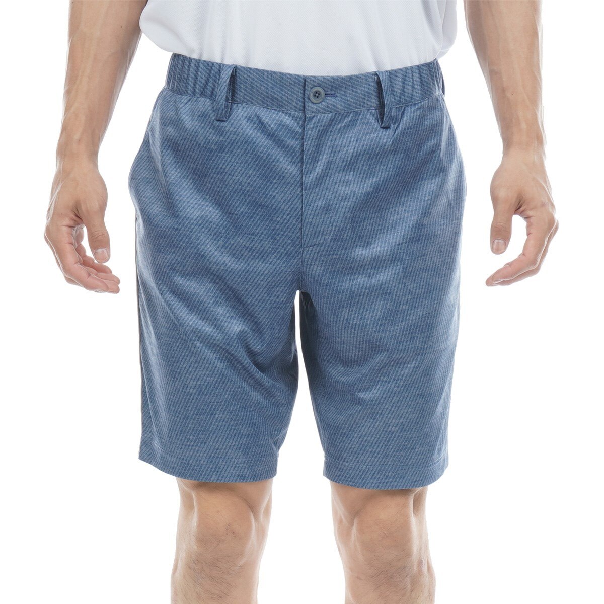 新品 トラヴィスマシュー ハーフパンツ ウエストゴム ネイビー XLサイズ パンツ トラヴィスマシュー Seersucker Easy Half Pants メンズ