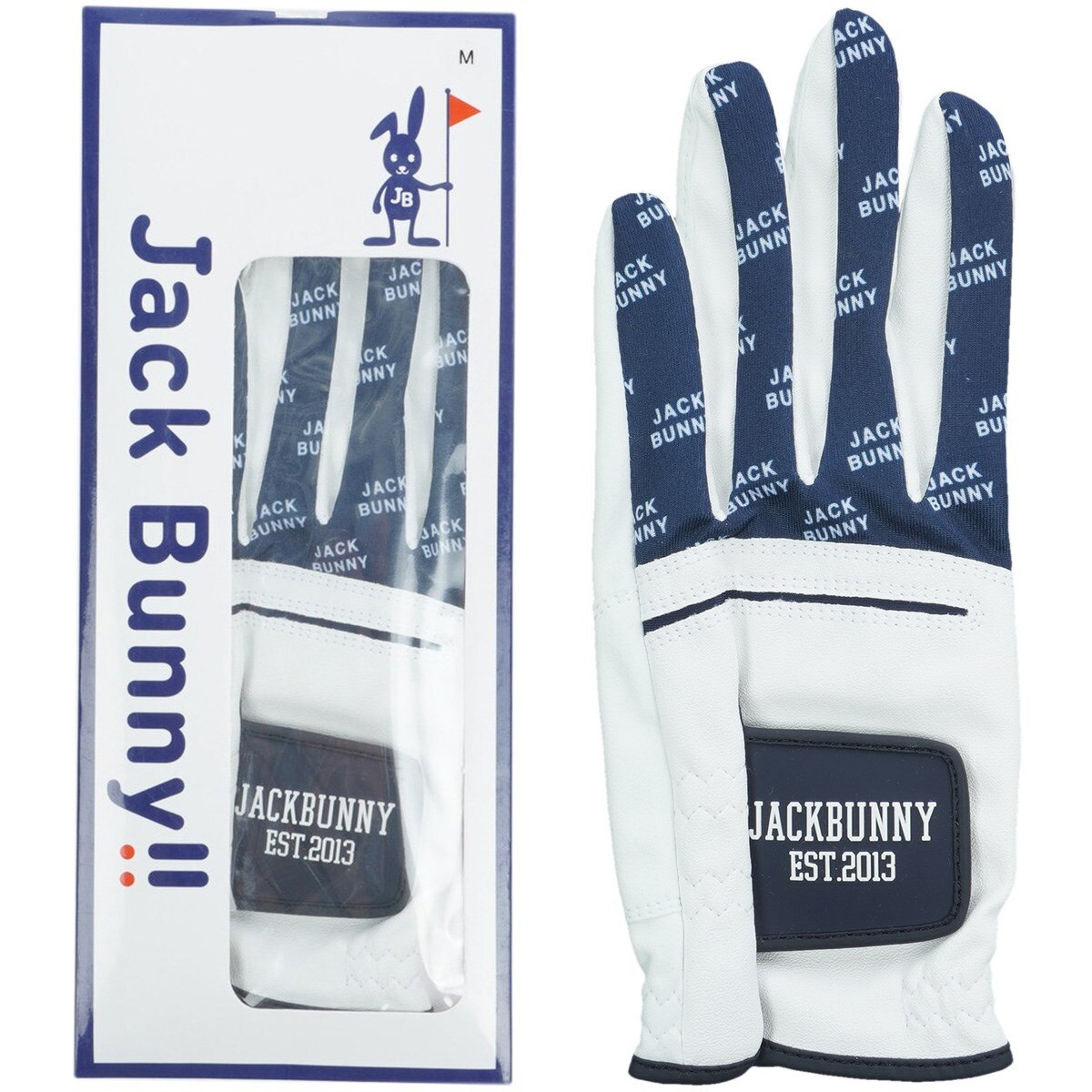 JACK BUNNY ゴルフグローブ ホワイト/オレンジ ジャック バニー Jack Bunny レディース ゴルフ グローブ AP限定