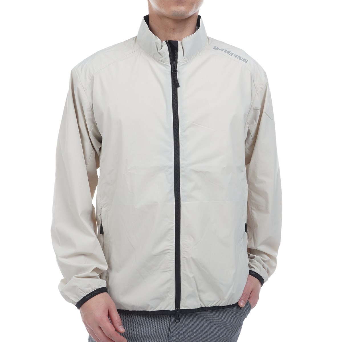 美品 ブリーフィング BRIEFING GOLF アウターとネットウォーマー BRIEFING - 【25SS】 MEN'S 3D LOGO HALFZIP TOP / 3Dロゴ