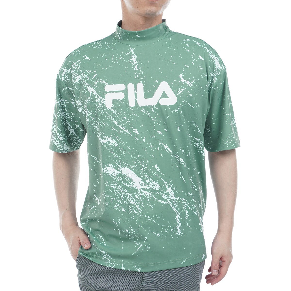 ★送料無料 FCRB モックネック半袖シャツ L 中古美品★ 中古 レディース ピン PING 半袖シャツ M 紺 ネイビー 半袖