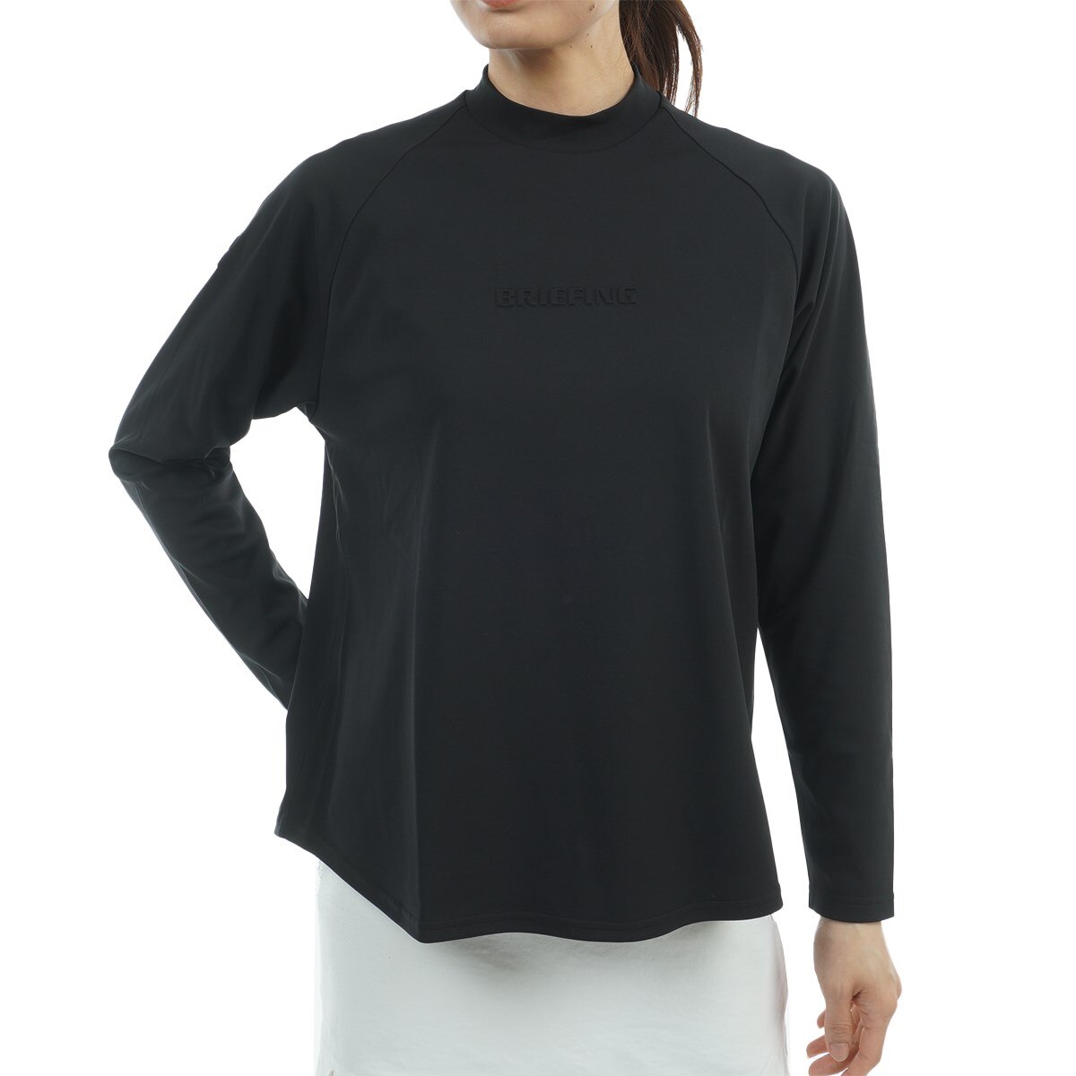 BRIEFING ブリーフィング　長袖シャツ 黒　　Lサイズ BRIEFING/ブリーフィング MS TOUR LS HIGH NECK ハイネック
