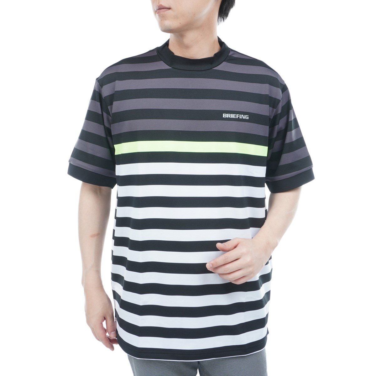 ブリーフィング RFモックネックシャツ 大理石柄 BRIEFING GOLF