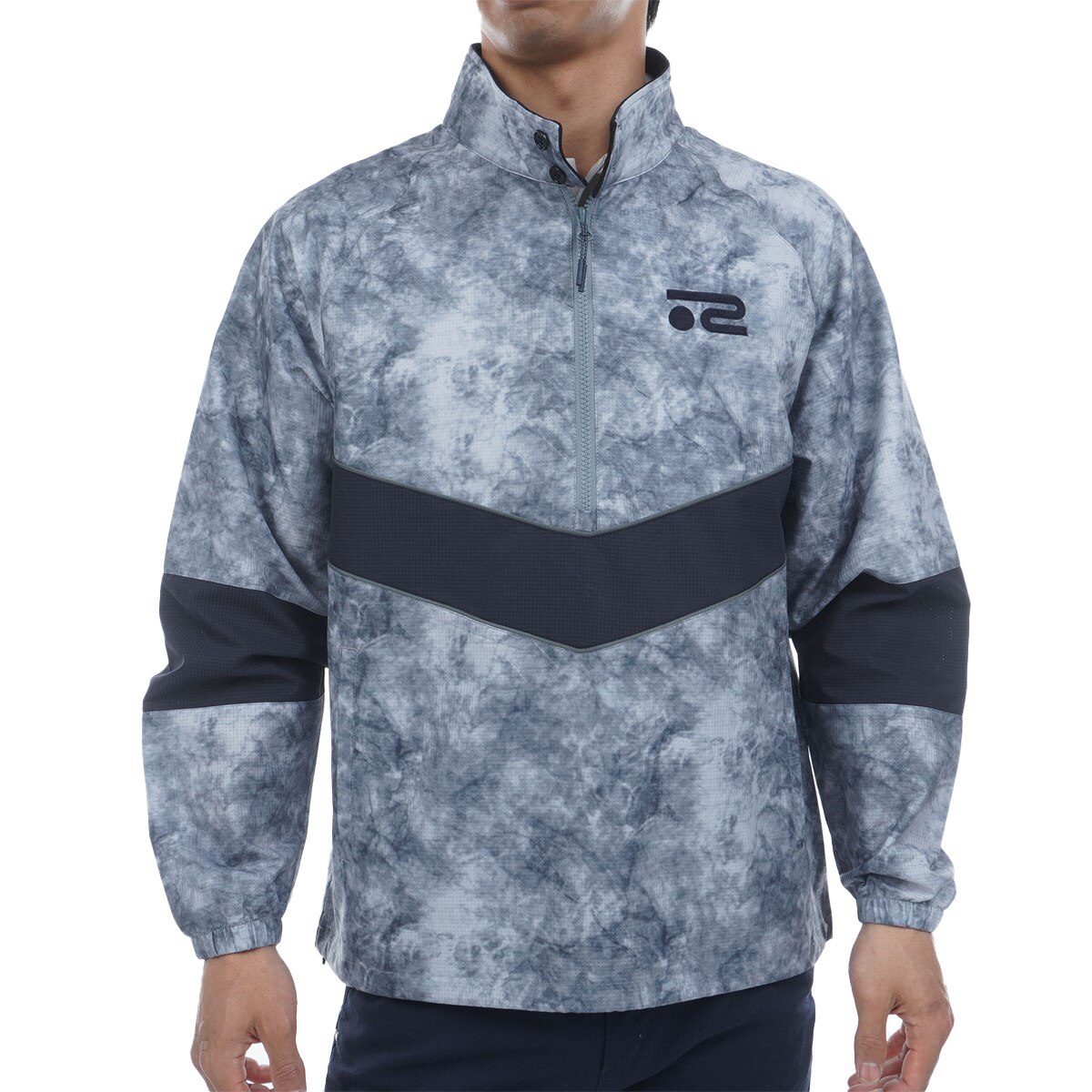 セール・アウトレット】ストレッチ ドットエアープリント フルジップ