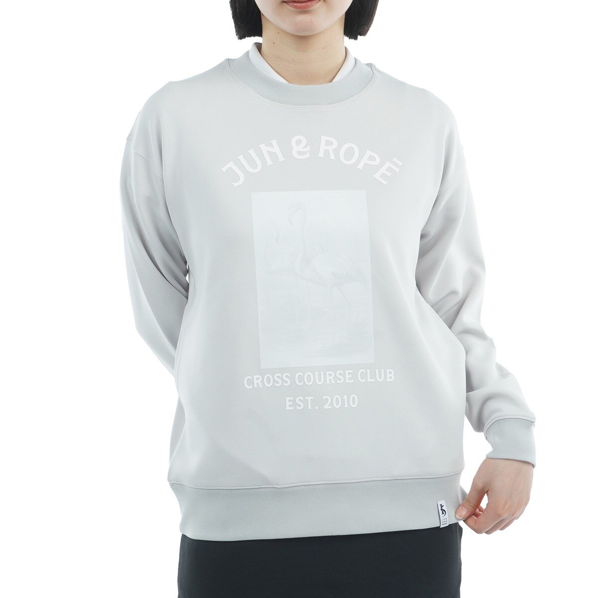 サイズ：M JUN&amp;ROPE ジュン アンド ロペ  スウェット トレーナー  グレー系 [240101436008] ゴルフウェア レディース ストスト JUN&ROPE ジュン アンド ロペ スウェット トレーナー グレー系 M