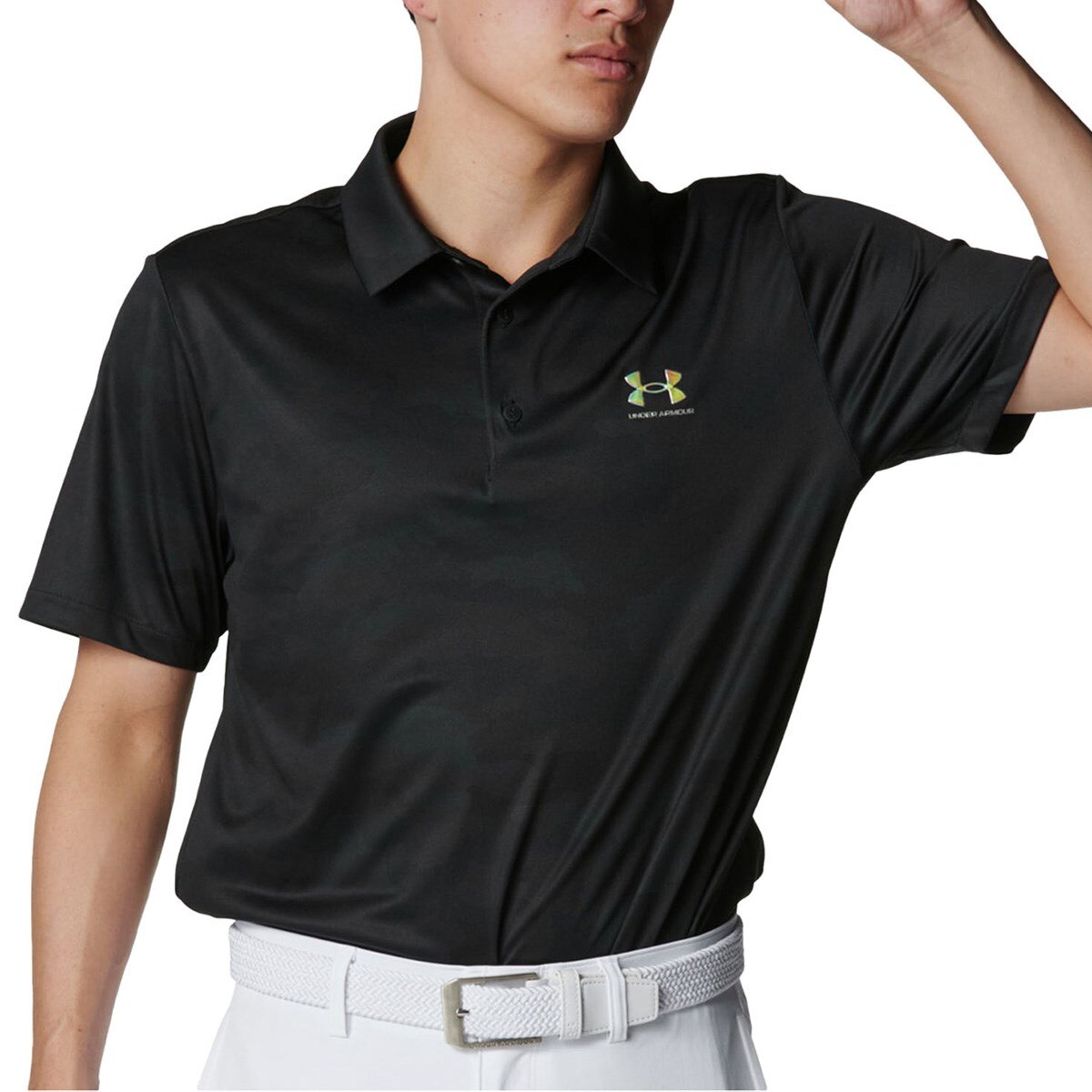 ま*ま様 Under Armour ブラック ストレッチポロシャツ LG Under Armour ブラック ストレッチポロシャツ LG Under Armour