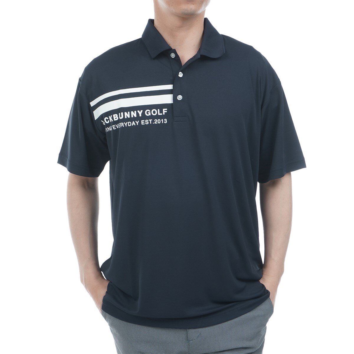 新品タグ付き　ジャパン　ポロシャツ　Lサイズ 半袖 ビッグ ポロシャツ BLACK LABEL SS26 ネイビー | ニューエラ