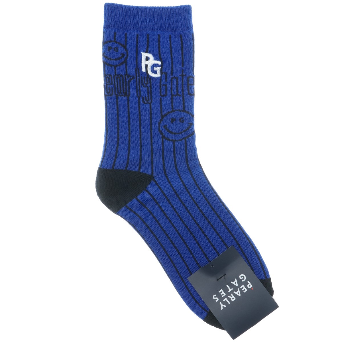 新品タグ付PEARLY GATESパーリーゲイツベストロゴスカートソックスset ロゴストライプ柄 ミディアムソックス レディス(靴下)|PEARLY GATES