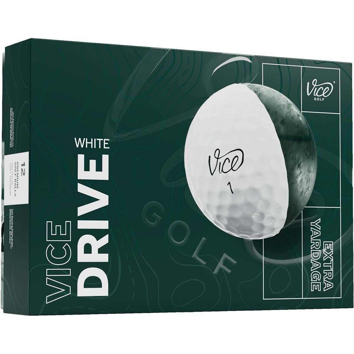 Vice Tour White ゴルフボール 3個入り Used Vice Tour Golf