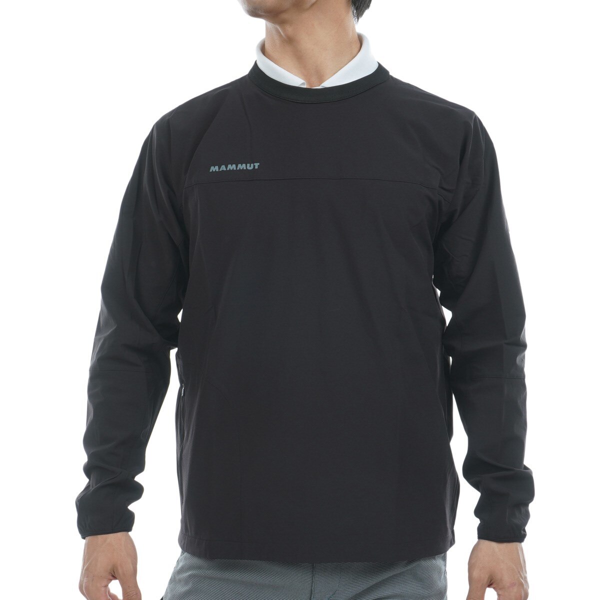 美品/L Mammut セットアップ パーカー スウェット ストレッチ ネイビー