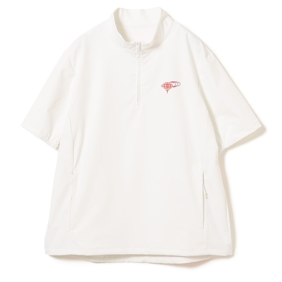 ★美品★BEAMS　GOLF　ショートスリーブ プルオーバー シャツ　サイズ　S ORANGE LABEL バックロゴ ショートスリーブ ピステ(アウター